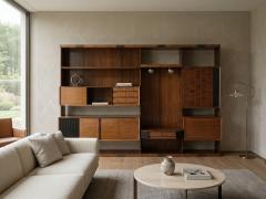 Vittorio Dassi Mobilificio Dassi Dassi Italian Midcentury Modular Wall Unit or Sideboard designed by Dassi 1960s - 4620400