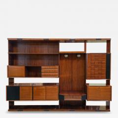 Vittorio Dassi Mobilificio Dassi Dassi Italian Midcentury Modular Wall Unit or Sideboard designed by Dassi 1960s - 4620476