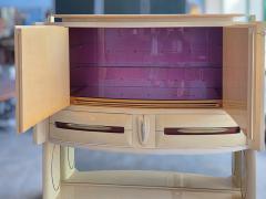 Vittorio Dassi Mobilificio Dassi Dassi Italian Midcentury Parchement Sideboard or Cabiner Bar Designed by Dassi 1950s - 4620409