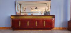 Vittorio Dassi Mobilificio Dassi Dassi Italian Midcentury Sideboard with Mirror designed by Vittorio Dassi 1950s - 4609604