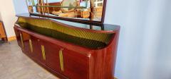 Vittorio Dassi Mobilificio Dassi Dassi Italian Midcentury Sideboard with Mirror designed by Vittorio Dassi 1950s - 4609610