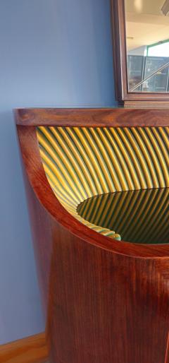 Vittorio Dassi Mobilificio Dassi Dassi Italian Midcentury Sideboard with Mirror designed by Vittorio Dassi 1950s - 4609611