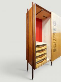 Vittorio Dassi Mobilificio Dassi Dassi Italian Wardrobe Bookcase Modular Wall Unit by Vittorio Dassi Italy 1960s - 4620523