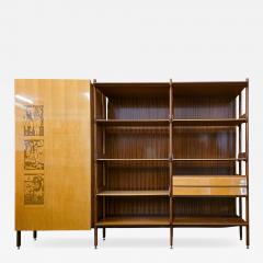 Vittorio Dassi Mobilificio Dassi Dassi Italian Wardrobe Bookcase Modular Wall Unit by Vittorio Dassi Italy 1960s - 4620583