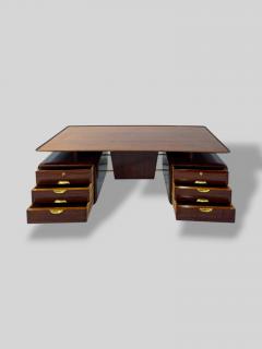 Vittorio Dassi Mobilificio Dassi Dassi Italina Mid Century Executive Table Desk designed by Vittorio Dassi 1950s - 4742880