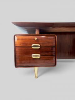 Vittorio Dassi Mobilificio Dassi Dassi Italina Mid Century Executive Table Desk designed by Vittorio Dassi 1950s - 4742882