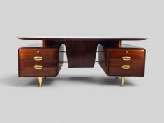Vittorio Dassi Mobilificio Dassi Dassi Italina Mid Century Executive Table Desk designed by Vittorio Dassi 1950s - 4742883