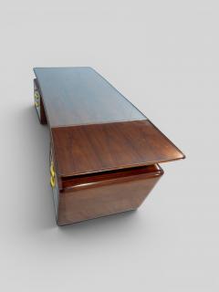 Vittorio Dassi Mobilificio Dassi Dassi Italina Mid Century Executive Table Desk designed by Vittorio Dassi 1950s - 4742885