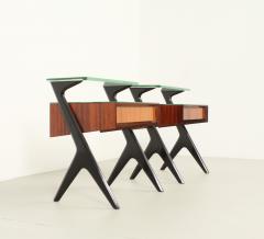 Vittorio Dassi Mobilificio Dassi Dassi Pair of Night Stands by Vottorio Dassi Italy 1950s - 2831068