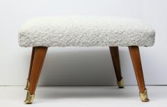 Vittorio Dassi Mobilificio Dassi Dassi Vittorio Dassi Ottoman Upholstered in Boucle Fabric by Dedar 1950 Italy - 3804035