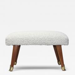 Vittorio Dassi Mobilificio Dassi Dassi Vittorio Dassi Ottoman Upholstered in Boucle Fabric by Dedar 1950 Italy - 3805413