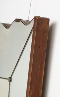 Vittorio Dassi Mobilificio Dassi Dassi Vittorio Dassi Scalloped Wood Wall Mirror Italy circa 1940 - 3528996