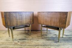 Vittorio Dassi Vittorio Dassi Pair of End Tables Nightstands Italy circa1955 - 1300945