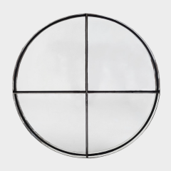 Vittorio Introini LARGE CHROME PLATED STEEL MIRROR VITTORIO INTROINI EDITION SAPORITI 1970  - 4335335