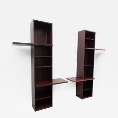 Vittorio Introini Mid Century Modern Pair of Wall unit by Vittorio Introini 1960s - 2268469