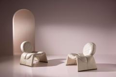 Vittorio Introini Pair of Calypso armchairs by Vittorio Introini for Saporiti Italia Italy 1970s - 4480440