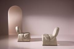 Vittorio Introini Pair of Calypso armchairs by Vittorio Introini for Saporiti Italia Italy 1970s - 4480460
