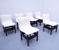 Vittorio Introini Set of 6 Chelsea Chairs by Vittorio Introini for Saporiti Italia 1960s - 3492735
