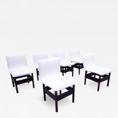 Vittorio Introini Set of 6 Chelsea Chairs by Vittorio Introini for Saporiti Italia 1960s - 3494502
