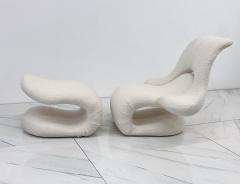 Vittorio Introini Vittorio Introini Relax Armchair Footrest Belgian Boucle Felice Rossi 1978 - 4127157