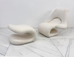 Vittorio Introini Vittorio Introini Relax Armchair Footrest Belgian Boucle Felice Rossi 1978 - 4127159