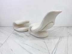 Vittorio Introini Vittorio Introini Relax Armchair Footrest Belgian Boucle Felice Rossi 1978 - 4127162