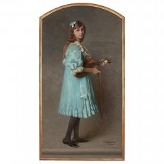 Vittorio Matteo Corcos A large portrait of Vivien Chartres by Vittorio Matteo Corcos - 2951053