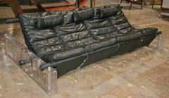 Vittorio Mazzucconi Vittorio Mazzucconi Positiv Plexi and Leather Sofa - 583365