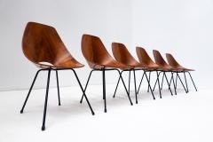 Vittorio Nobili Set of 6 Mid Century Dining Chairs by Vittorio Nobili for Fratelli Tagliabue - 2666912