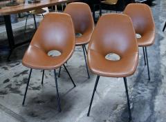 Vittorio Nobili Set of Four Medea Chairs in Leather by Vittorio Nobili - 546099