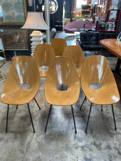 Vittorio Nobili Set of Six Medea Chairs by Vittorio Nobili Italy 1955 - 1199809