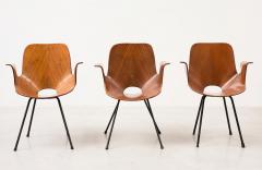 Vittorio Nobili Set of Three Medea Armchairs by Vittorio Nobili Italy 1950s - 3813943