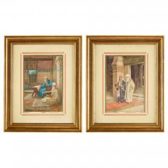 Vittorio Rappini Pair of early 20th century Orientalist watercolours by Vittorio Rappini - 4448541