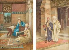 Vittorio Rappini Pair of early 20th century Orientalist watercolours by Vittorio Rappini - 4448679