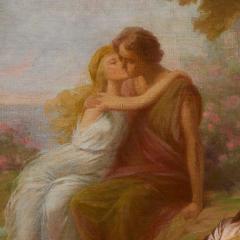 Vittorio Reggianini The Recital large antique Italian genre oil painting by Vittorio Reggianini - 4380588