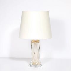 Vittorio Rigattieri Modernist 24kt Gold Fleck Murano Glass Table Lamps signed Vittorio Rigattieri - 4719776