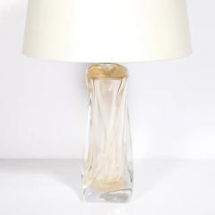 Vittorio Rigattieri Modernist 24kt Gold Fleck Murano Glass Table Lamps signed Vittorio Rigattieri - 4719777