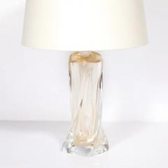 Vittorio Rigattieri Modernist 24kt Gold Fleck Murano Glass Table Lamps signed Vittorio Rigattieri - 4719778