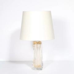 Vittorio Rigattieri Modernist 24kt Gold Fleck Murano Glass Table Lamps signed Vittorio Rigattieri - 4719779