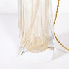 Vittorio Rigattieri Modernist 24kt Gold Fleck Murano Glass Table Lamps signed Vittorio Rigattieri - 4719780