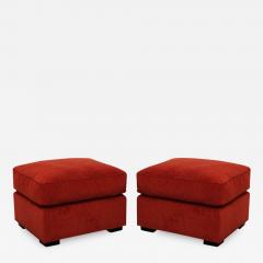 Vittorio Valabrega Pair of Upholstered Ottomans by Vittorio Valabrega - 1864152