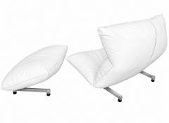 Vittorio Varo Canestrari Lounge Chair and Ottoman Italy 1970 - 4813794