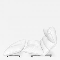 Vittorio Varo Canestrari Lounge Chair and Ottoman Italy 1970 - 4816559
