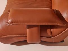 Vittorio Varo Vittorio Varo Pair of Leather Zinzolo Armchairs for Plan Interior Design Italy - 3473067