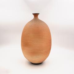 Vivika Heino Tall Narrow Ovoid Form Pottery Vase American circa 1993 - 4084920