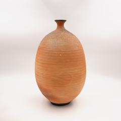 Vivika Heino Tall Narrow Ovoid Form Pottery Vase American circa 1993 - 4084921