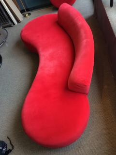 Vladimir Kagan 10 Feet Serpentine Sofa Ottoman by Vladimir Kagan - 69269