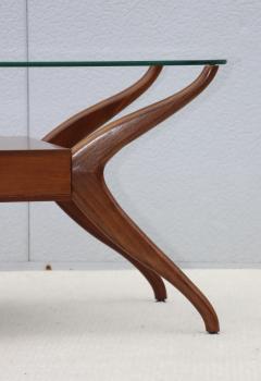 Vladimir Kagan 1960s Mid Century Modern Sculptural Side Tables With Floating Glass Top - 4748514