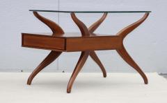 Vladimir Kagan 1960s Mid Century Modern Sculptural Side Tables With Floating Glass Top - 4748516