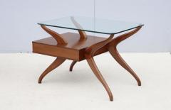 Vladimir Kagan 1960s Mid Century Modern Sculptural Side Tables With Floating Glass Top - 4748517